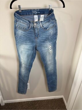 Time and Tru Light Blue Distressed Skinny Jeans